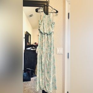 Guess sheath layered halter dress